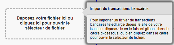 Cadre où déposer le fichier téléchargé