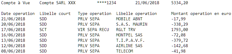 Fichier texte, séparateur tabulation
