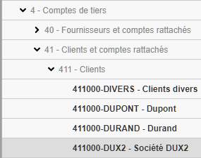 Comptes clients avec utilisation de sous-comptes