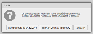 Propositions pour la création d'un nouvel exercice Propositions pour la création d'un nouvel exercice